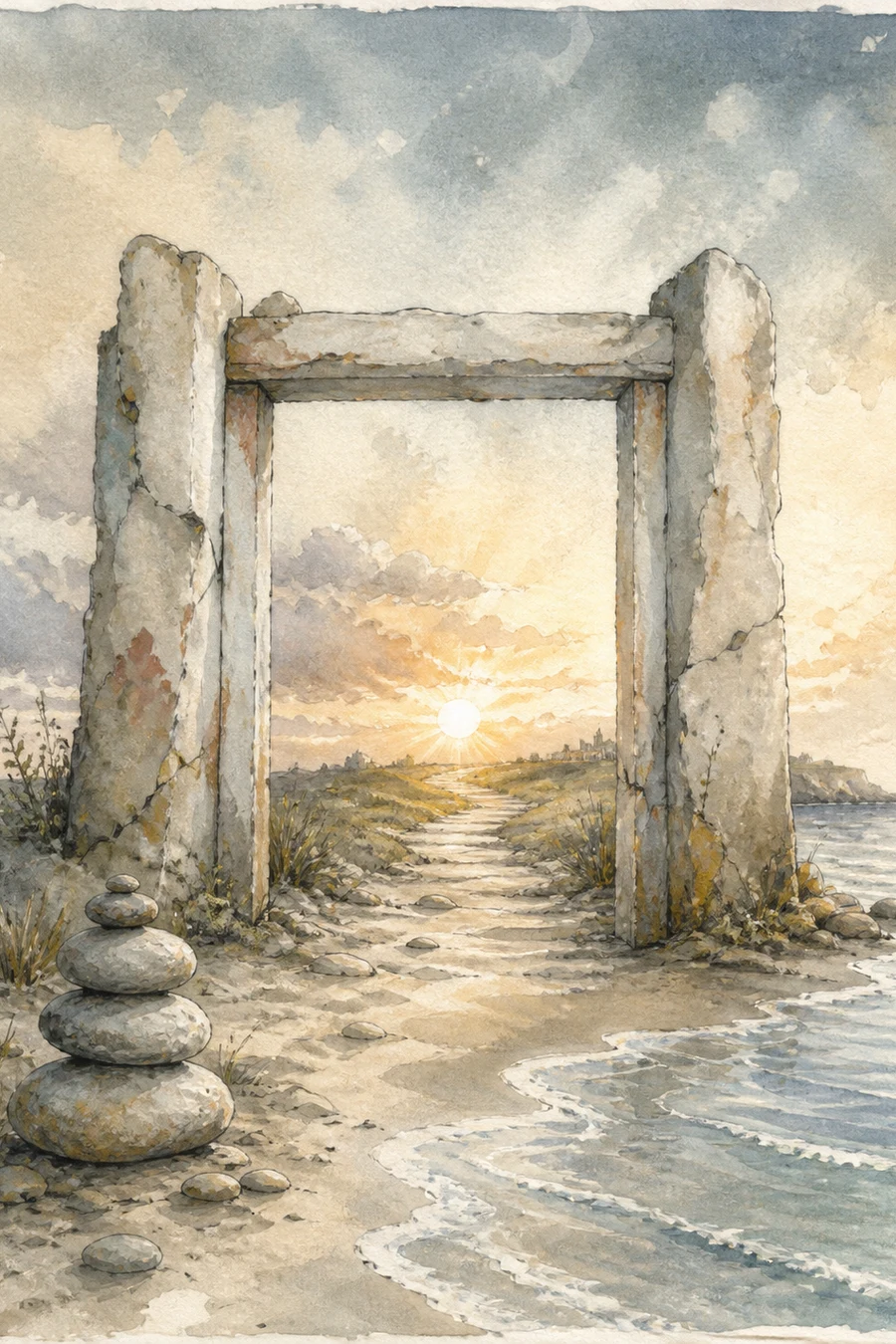 Concept preview artwork for Leave: Outside the Concrete Door